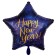 Sternluftballon Happy New Year zu Silvester