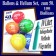 Ballons und Helium Set zum 50. Geburtstag, 100 Luftballons, Zahl 50, mit 10 Liter Helium-Ballongas zur Ballondekoration auf der Geburtstagsparty