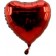 Jumbo Herzluftballon aus Folie in Rot