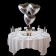 Tischdekoration zur Silberhochzeit mit silbernen Helium-Luftballons
