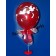 Dekorationbeispiel für roten Ballonhalter