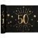 Mitteldecke zum 50. Geburtstag in Schwarz und Gold