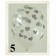 Luftballons 30 cm, Kristall, Transparent mit silbernen Herzen, 5 Stück