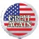 GREAT AGAIN USA Luftballon aus Folie, 45 cm Rundballon mit Helium-Ballongas