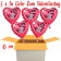 Valentinsgrüße im Karton, 5 x In Liebe zum Valentinstag Herzluftballons mit Helium