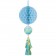 Oh Baby Boy, Wabenball mit Puschel , Dekoration Babyparty, Geburt Junge