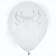 Weiße Luftballons mit Hochzeitstauben