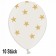 Luftballons, Golden Stars, weiß, 10 Stück