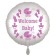 Welcome Baby! Luftballon aus Folie, Baby Girl, Rundballon mit Ballongas Helium