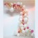 Moderne Ballongirlande in Gold und Pink