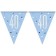 Blue & Silver Glitz 40 Wimpelgirlande zum 40. Geburtstag