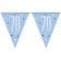 Blue & Silver Glitz 70 Wimpelgirlande zum 70. Geburtstag