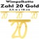 Wimpelkette zum 20. Geburtstag in Gold