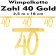 Wimpelkette zum 40. Geburtstag in Gold