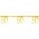 Goldenes Zahl 50 Banner, Wimpelgirlande
