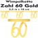 Wimpelkette zum 60. Geburtstag in Gold