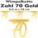 Wimpelkette zum 70. Geburtstag in Gold