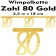 Wimpelkette zum 80. Geburtstag in Gold