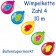 Wimpelkette Balloonshape zum 4. Geburtstag