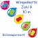 Wimpelkette Balloonshape zum 8. Geburtstag