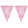 Pink & Silver Glitz 40 Wimpelgirlande zum 40. Geburtstag