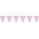 50. Geburtstag Wimpeldekoration Pink & Silver Glitz 50
