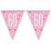 Pink & Silver Glitz 60 Wimpelgirlande zum 60. Geburtstag