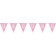 60. Geburtstag Wimpeldekoration Pink & Silver Glitz 60