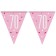 Pink & Silver Glitz 70 Wimpelgirlande zum 70. Geburtstag