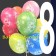 Luftballons mit der Zahl 8, Latexballons mit Zahlen, zum achten Geburtstag