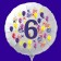 Luftballon aus Folie zum 6. Geburtstag, Zahl 6