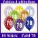 Luftballons mit der Zahl 70 zum 70. Geburtstag, 10 Stück, bunt gemischt, 30-33 cm