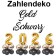 Zahlendekoration Silvester 2026 gold 36cm grosse Zahlenluftballons