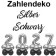 Zahlendekoration Silvester 2027 silber 36cm grosse Zahlenluftballons