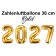 Zahlendekoration Silvester 2027 gold 36cm grosse Zahlen befüllbare Ballons aus Folie