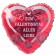 Zum Valentinstag Alles Liebe, roter Herz-Luftballon aus Folie mit Helium Ballongas, Liebesgrüße, Ballongrüße