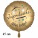 Zur Jugendweihe Alles Liebe, Rundballon in Gold, 45 cm