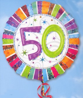Folienballon: 50. Geburtstag