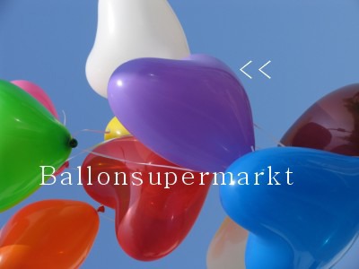 Herzballons Lila