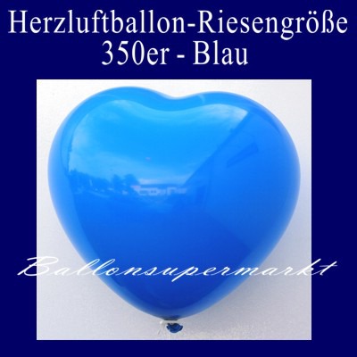 Herzluftballon-Riesenluftballon-Riesenballon-Herz-Blau