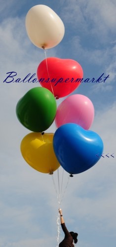 Riesenherzluftballon-Blau-350er