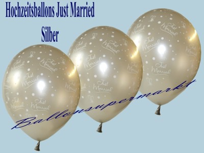 Just-Married-Hochzeitsballons-Latex-Luftballon-silber