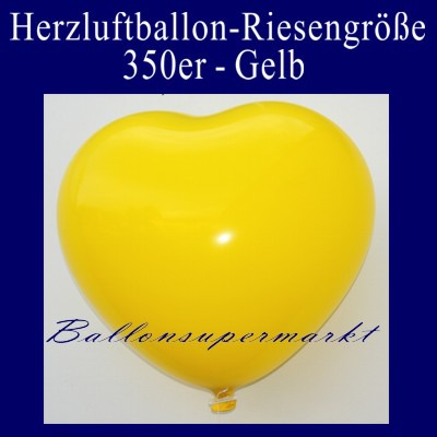 Herzluftballon-Riesenluftballon-Riesenballon-Herz-Gelb