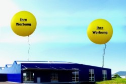 Riesenballons, Riesenluftballons, riesige Werbung