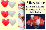 Herzballons zur Hochzeit, Helium Einweg und Luftballonherzen