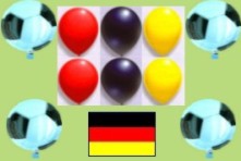 Dekoration-Fussball-Länderset-Luftballons