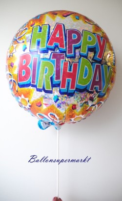 Ballonstab am Luftballon aus Folie, Luftballonstab und Luftballon-Halter
