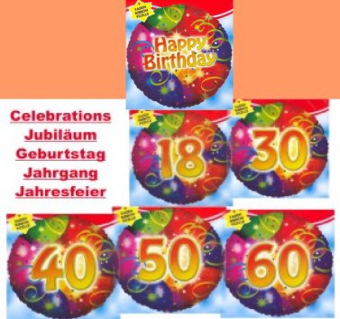 Herzlichen Glückwunsch mit Folienballons