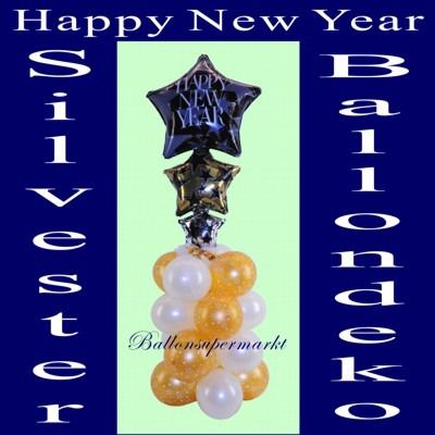 Happy-New-Year-Ballondeko-Silvester-Silvesterdeko