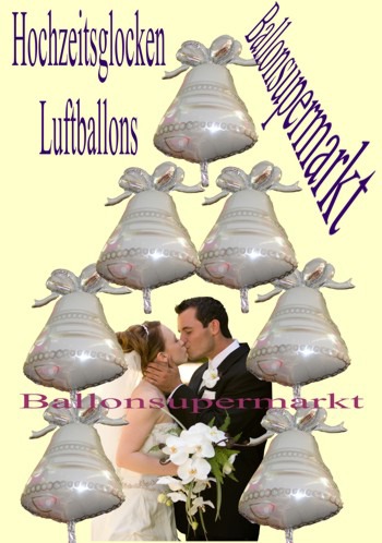 Hochzeitsglocken-Luftballons-Ballonsupermarkt